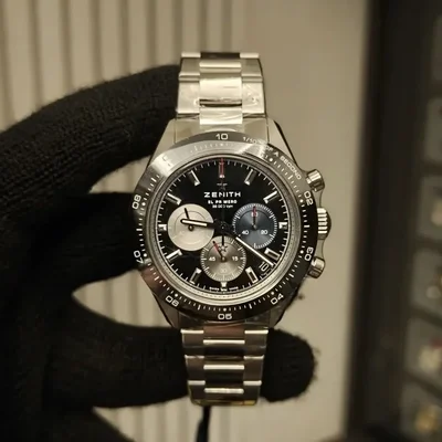 Chronomaster Sport Stainless Steel / Black / Bracelet