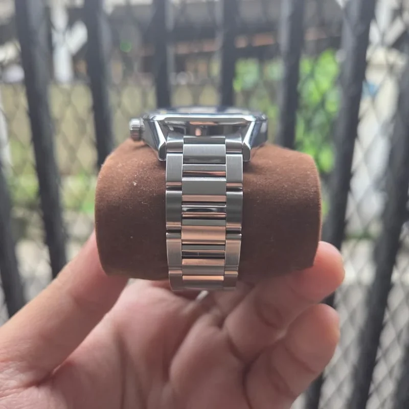 Thumb Calibre 7 Twin Time Stainless Steel / Black / Bracelet