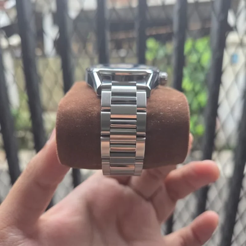 Thumb Calibre 7 Twin Time Stainless Steel / Black / Bracelet