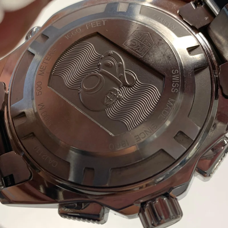 Thumb Aquaracer 500M Calibre 16 44 Stainless Steel / Black / Bracelet