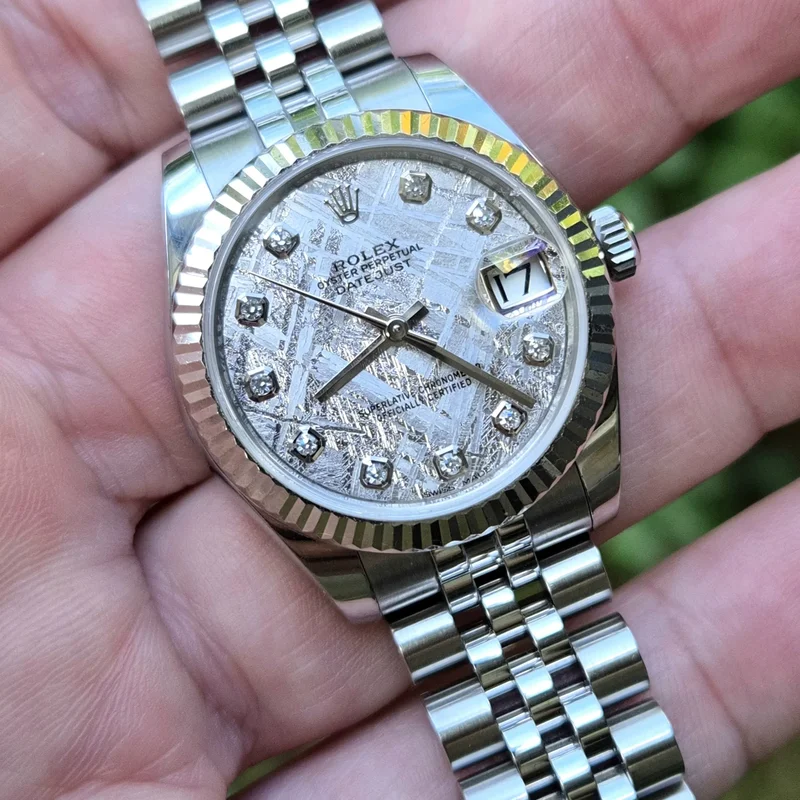Datejust 31 Stainless Steel Fluted / Jubilee / Meteorite