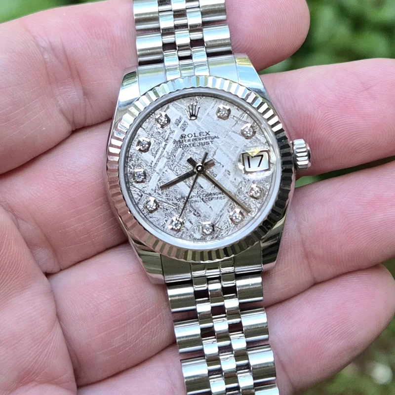 Thumb Datejust 31 Stainless Steel Fluted / Jubilee / Meteorite