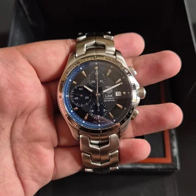 Link Automatic Chronograph Stainless Steel / Blue