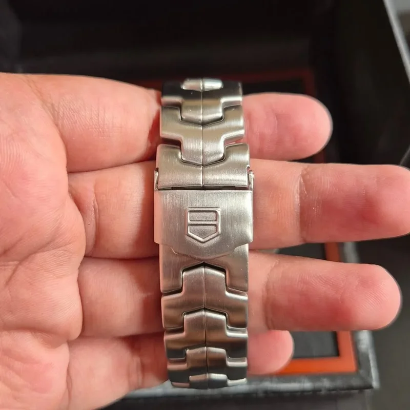 Thumb Link Automatic Chronograph Stainless Steel / Blue