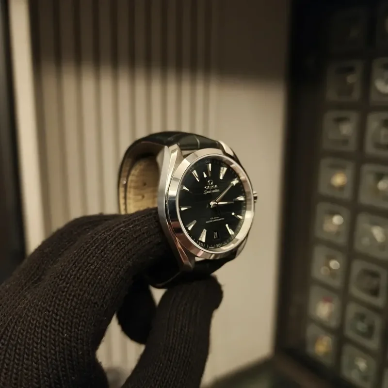 Thumb Seamaster Aqua Terra 150M Master Chronometer 41 Stainless Steel / Green / Alligator