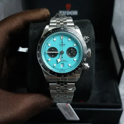 Heritage Black Bay Chronograph / Stainless Steel / Turquoise