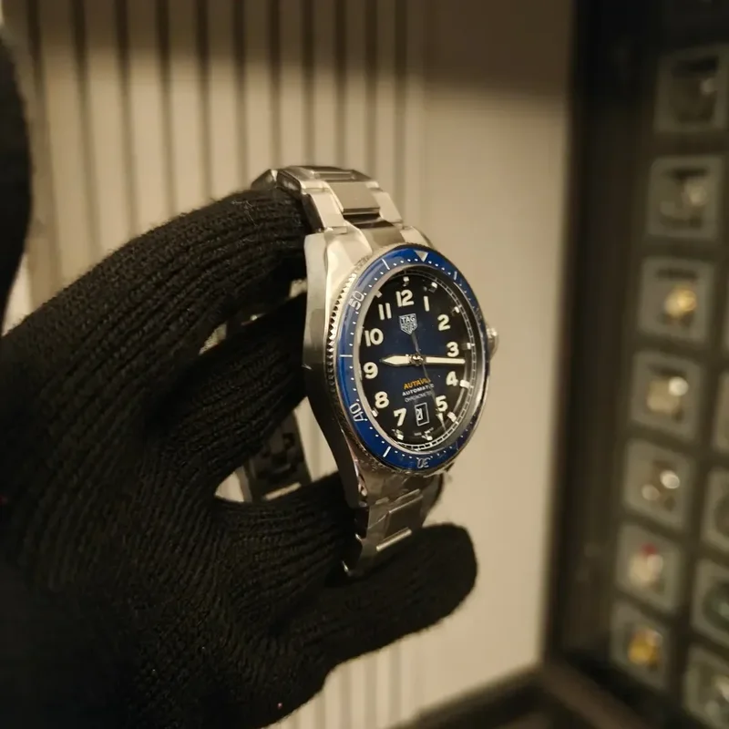Thumb Autavia Calibre 5 Stainless Steel / Blue / Bracelet