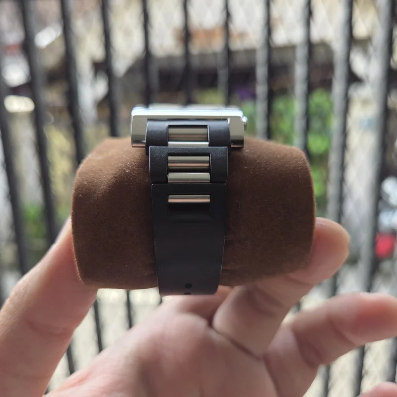 Thumb Rettangolo Chronograph Quartz / Stainless Steel / Black