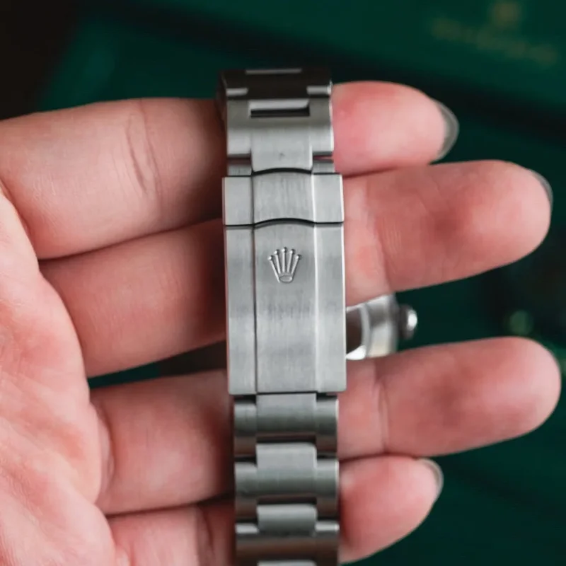 Thumb Oyster Perpetual 41 Stainless Steel / Blue