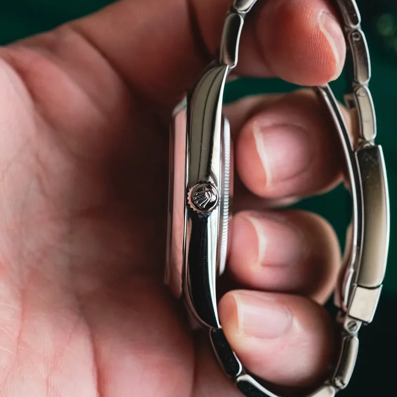 Thumb Oyster Perpetual 41 Stainless Steel / Blue