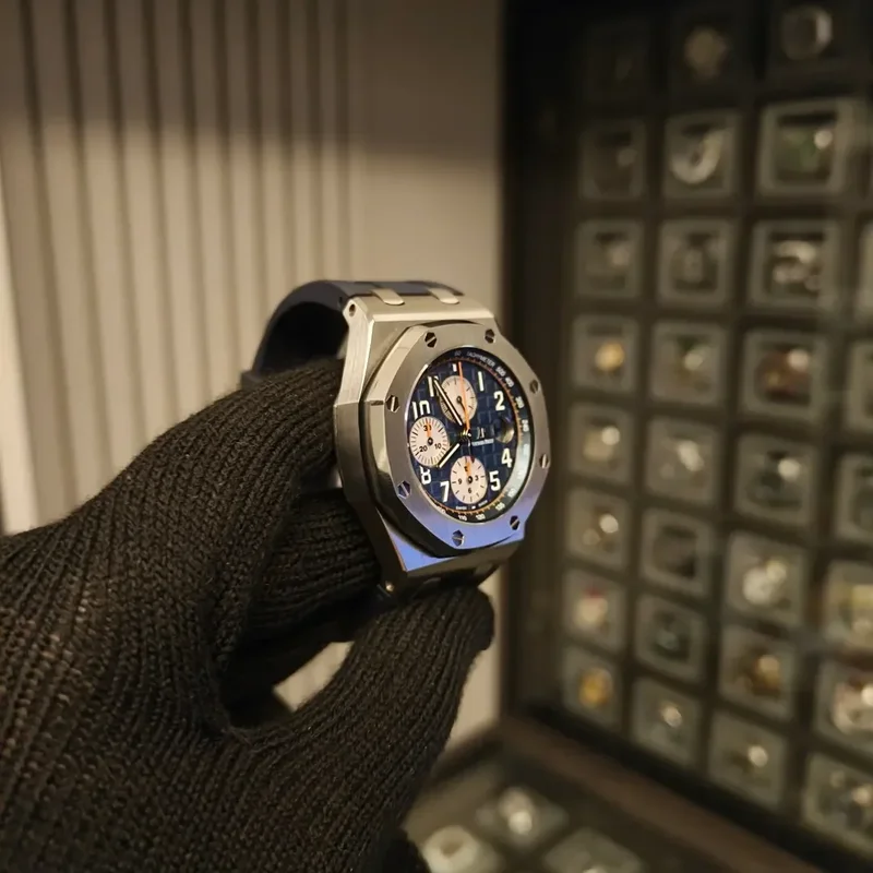 Thumb Royal Oak Offshore 26470 Stainless Steel / Blue / Rubber