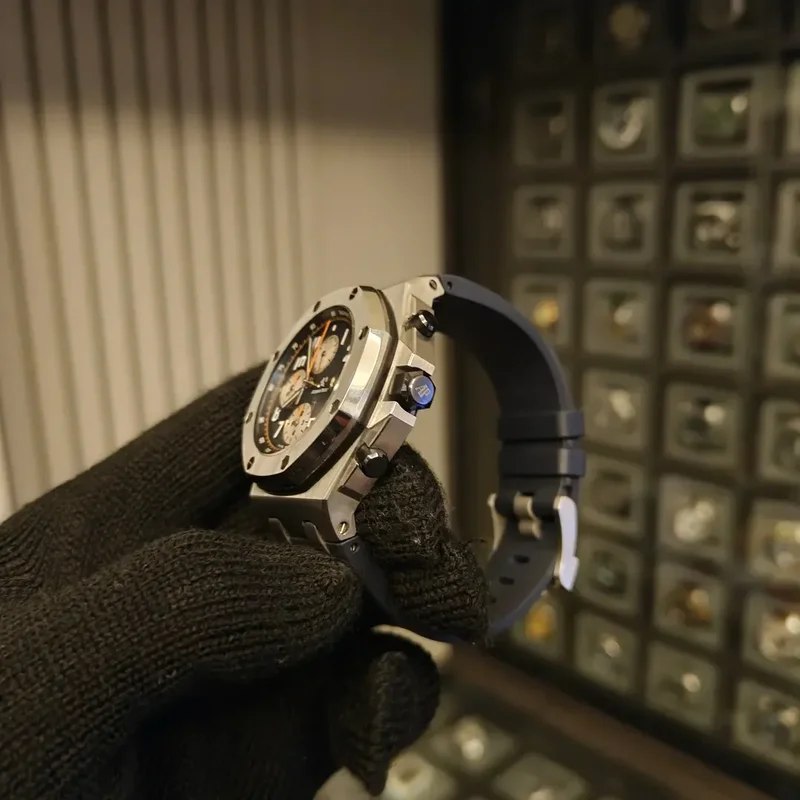 Thumb Royal Oak Offshore 26470 Stainless Steel / Blue / Rubber