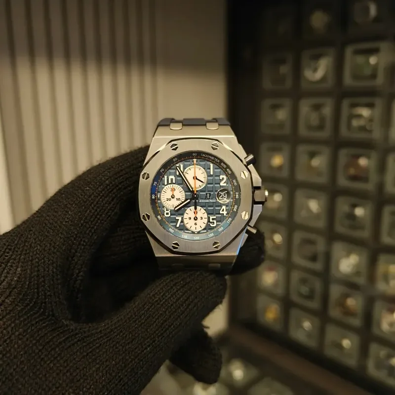 Royal Oak Offshore 26470 Stainless Steel / Blue / Rubber