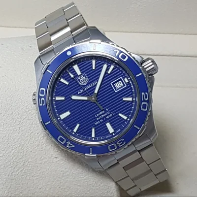 Aquaracer 500M Calibre 5 41 Stainless Steel / Blue / Bracelet