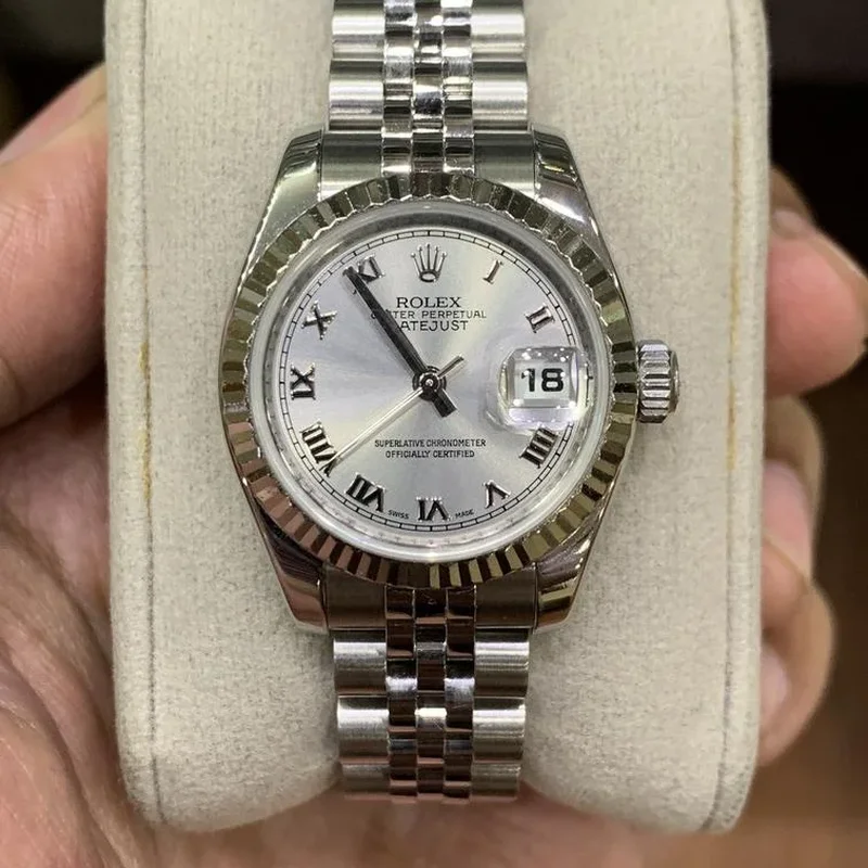 Lady-Datejust 26 Fluted Silver Diamonds Jubilee