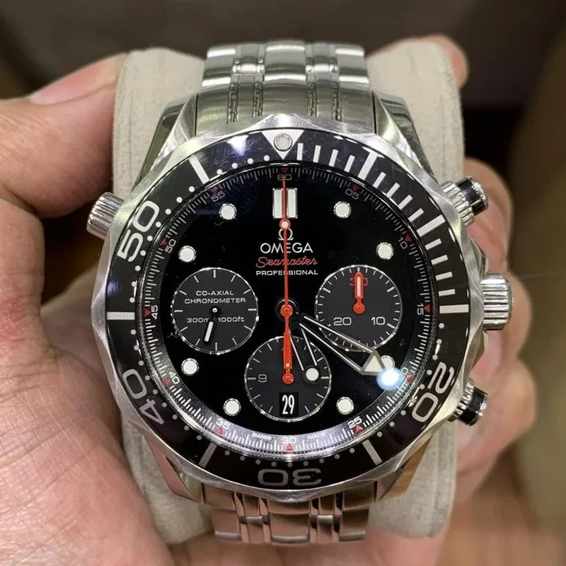 Seamaster Diver 300M Co-Axial 44 Chronograph Stainless Steel / Black / Bracelet