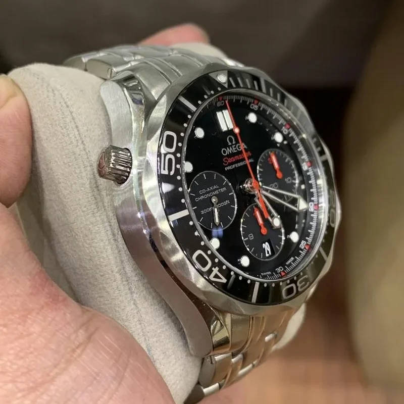 Thumb Seamaster Diver 300M Co-Axial 44 Chronograph Stainless Steel / Black / Bracelet