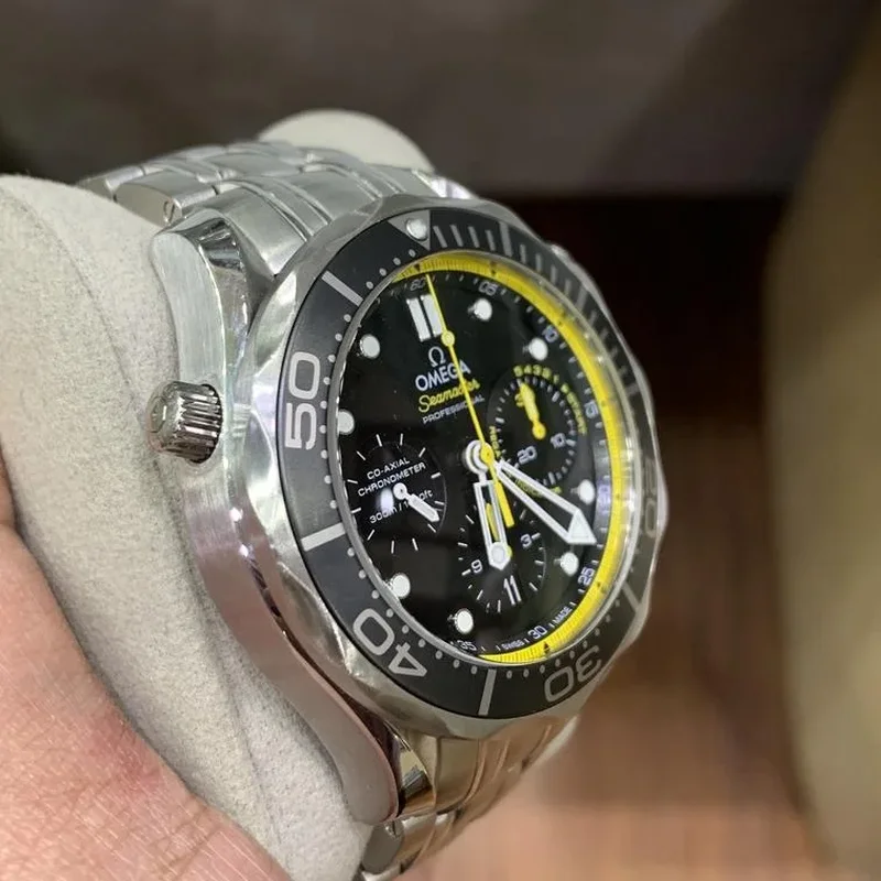 Thumb Seamaster Diver 300M Co-Axial 44 Regatta Chronograph Stainless Steel / Black / Bracelet