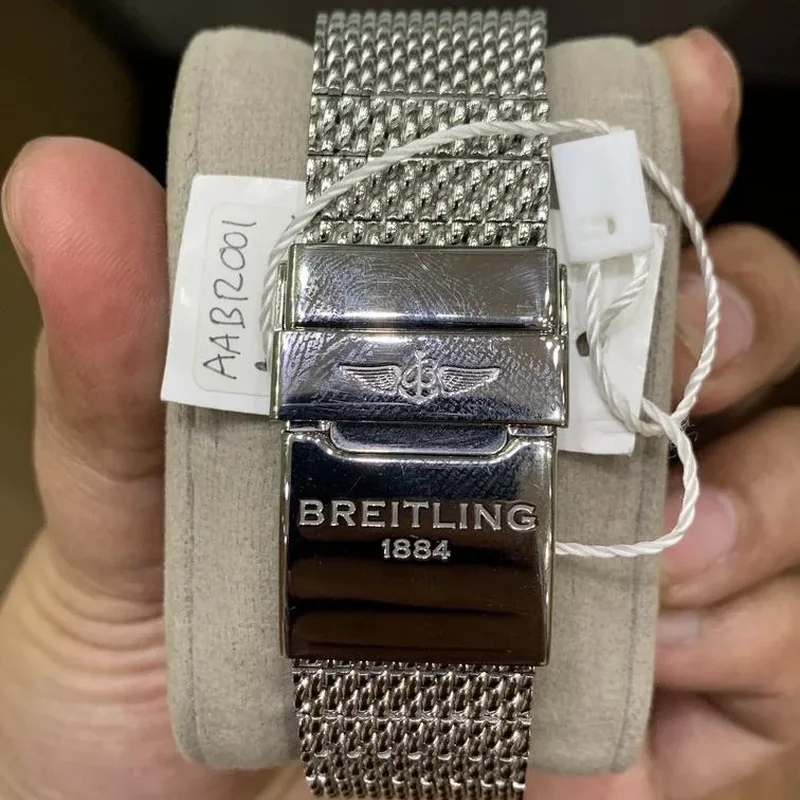 Thumb Transocean Chronograph Unitime Stainless Steel / Black / Milanese