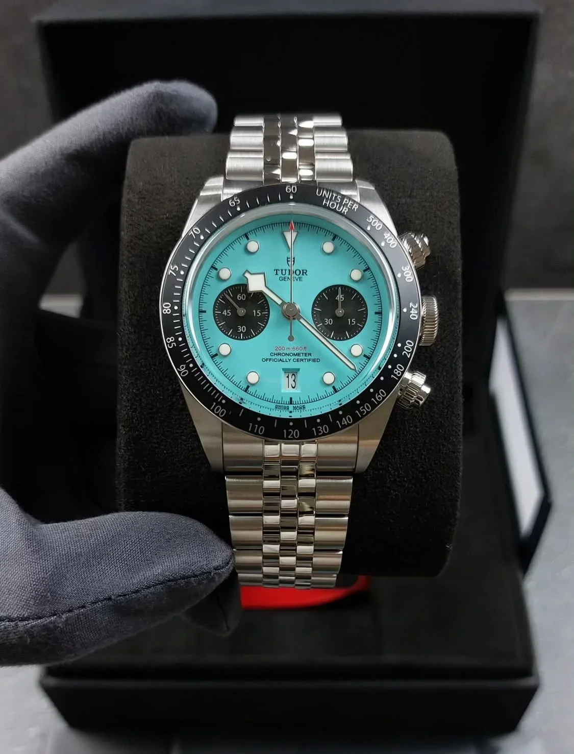 Heritage Black Bay Chronograph / Stainless Steel / Turquoise