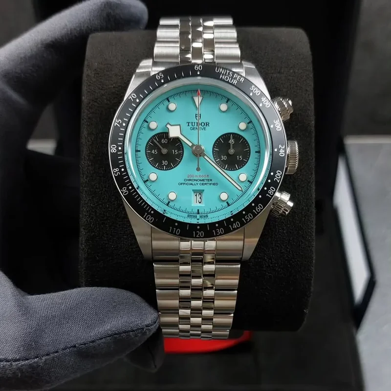 Heritage Black Bay Chronograph / Stainless Steel / Turquoise