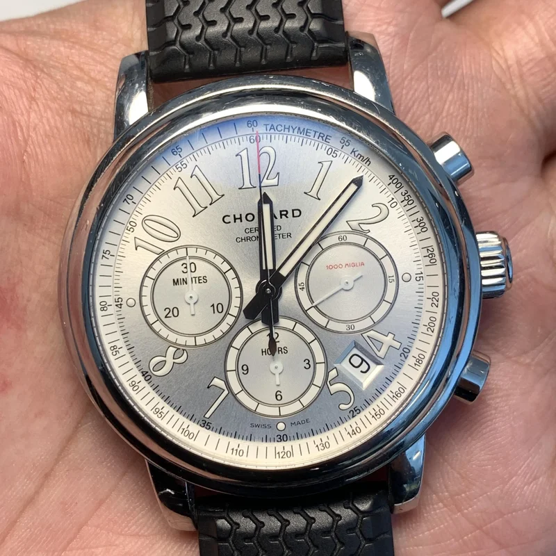 Mille Miglia Chronograph Silver / Rubber