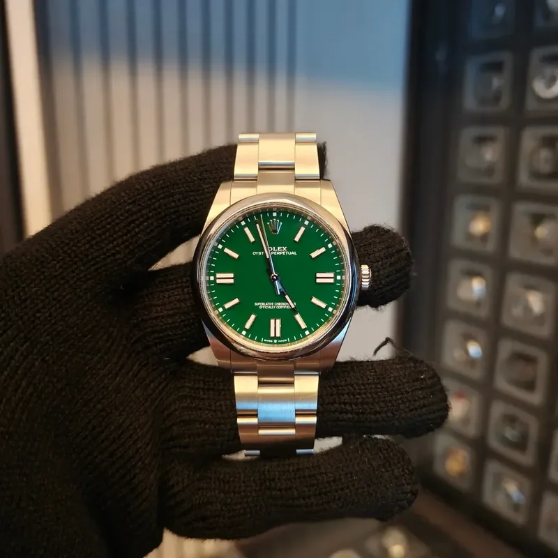 Oyster Perpetual 41 Stainless Steel / Green