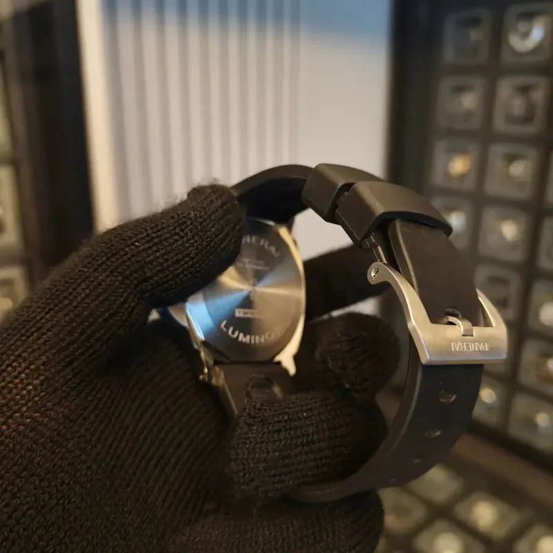 Thumb Luminor 44 Logo 3 Days Stainless Steel / Black