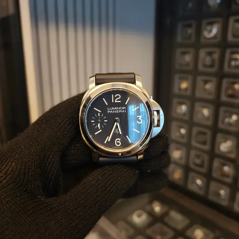 Luminor 44 Logo 3 Days Stainless Steel / Black