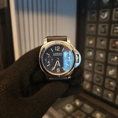 Luminor 44 Logo 3 Days Stainless Steel / Black