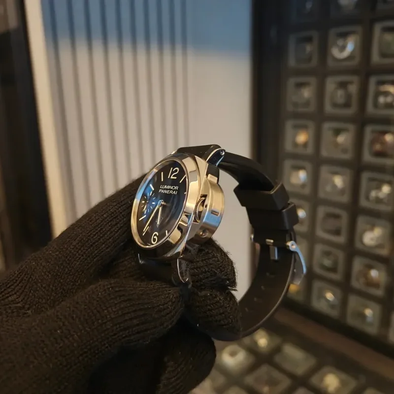 Thumb Luminor 44 Logo 3 Days Stainless Steel / Black