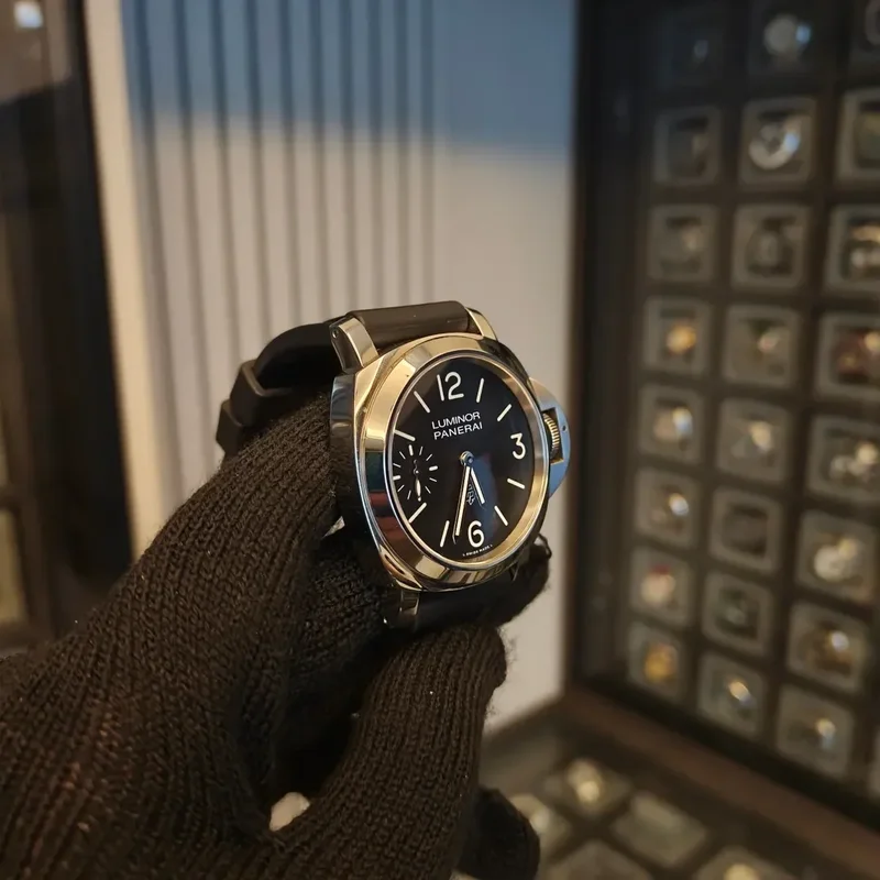 Thumb Luminor 44 Logo 3 Days Stainless Steel / Black