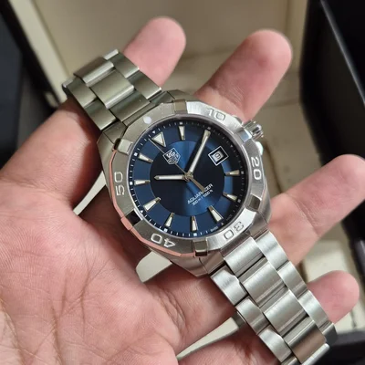 Aquaracer 300M Quartz 40.5 Stainless Steel / Blue / Bracelet