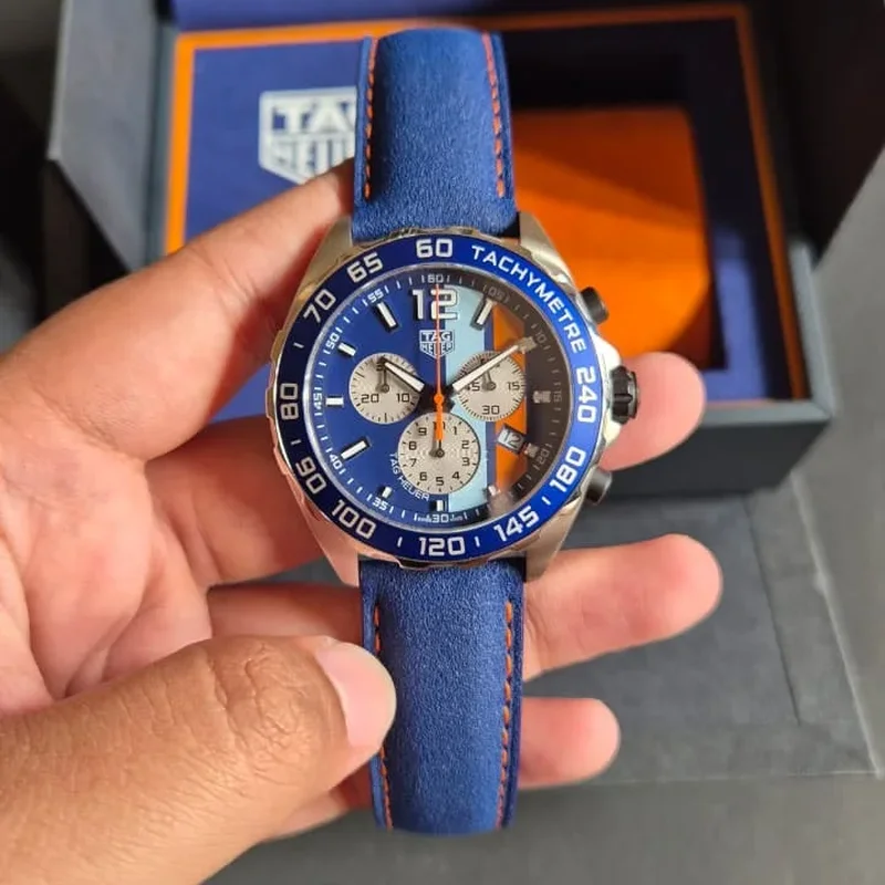 Formula 1 Quartz Chronograph 43mm / Gulf / Stainless Steel