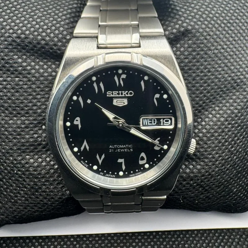 Thumb 5 Automatic Japan Made SNK063J5 Arabic Black