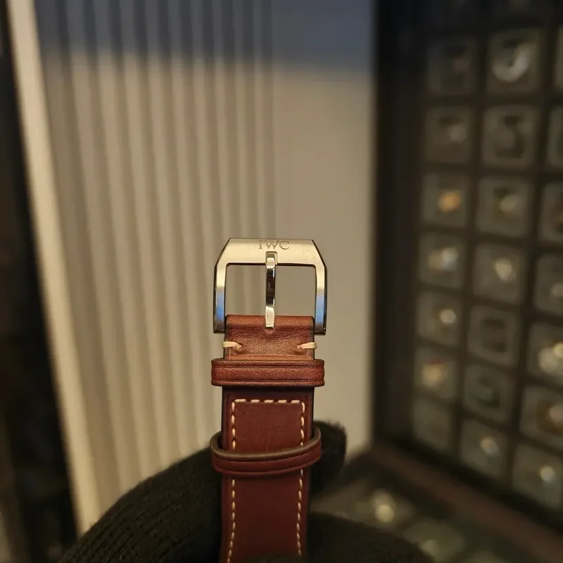 Thumb Pilot's Watch Mark XX Stainless Steel / Green