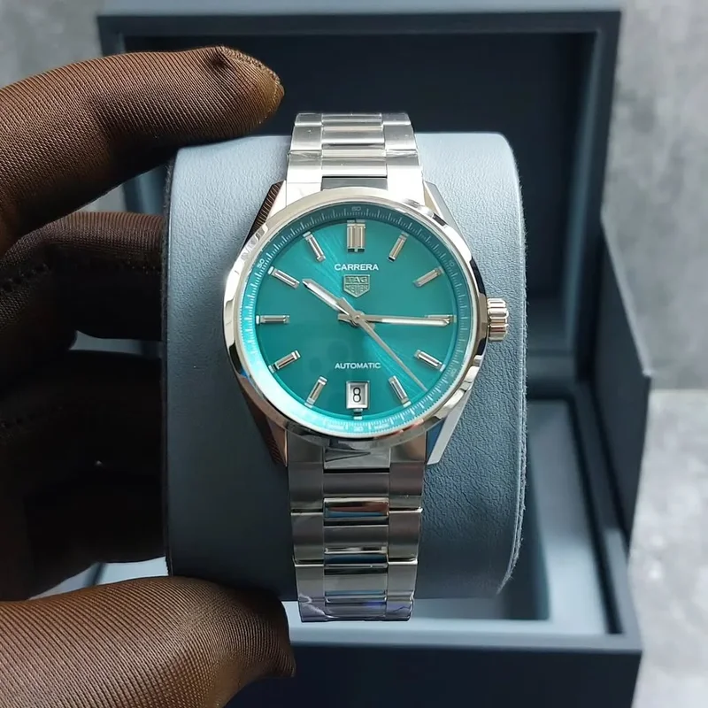 Carrera Date 36 Stainless Steel / Blue