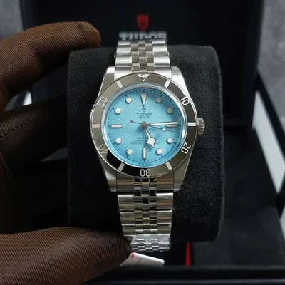 Black Bay 54 'Lagoon Blue' Stainless Steel