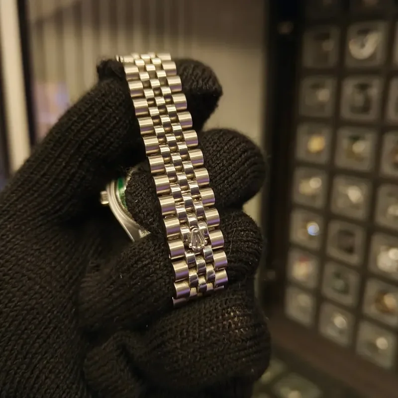 Thumb Datejust 31 Stainless Steel Fluted / Jubilee / Grey