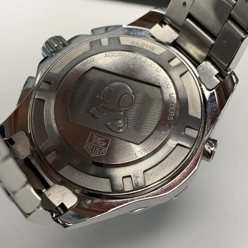 Thumb Aquaracer 500M Calibre 16 44 Stainless Steel / Black / Bracelet