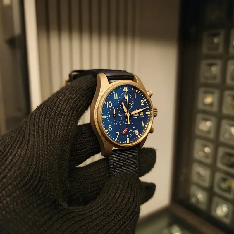 Thumb Pilot's Watch Chronograph 41 Bronze / Blue