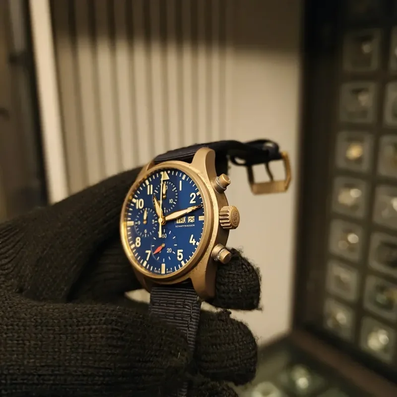 Thumb Pilot's Watch Chronograph 41 Bronze / Blue