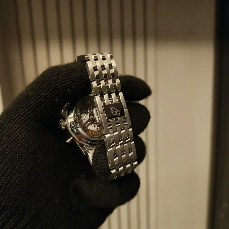 Thumb Navitimer B01 Chronograph 41 Stainless Steel / Blue / Bracelet