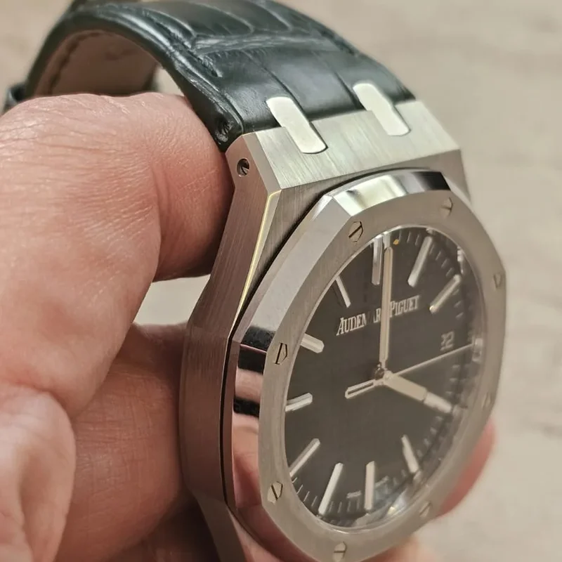 Thumb Royal Oak Selfwinding 41 Stainless Steel / Green / 50th Anniversary