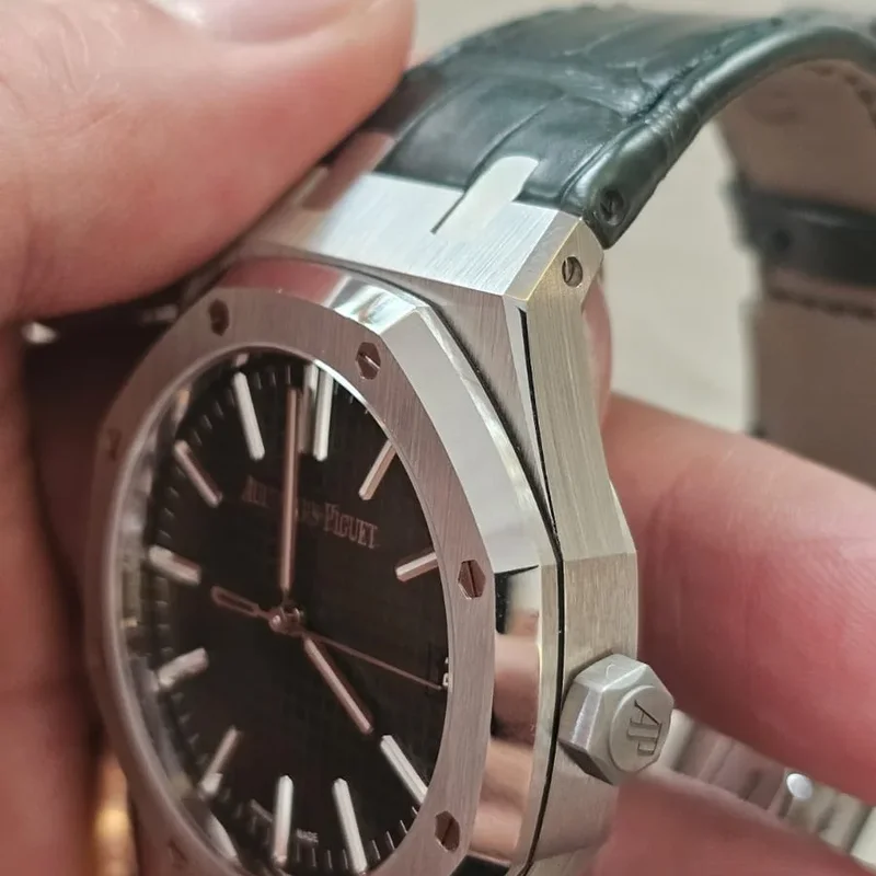 Thumb Royal Oak Selfwinding 41 Stainless Steel / Green / 50th Anniversary