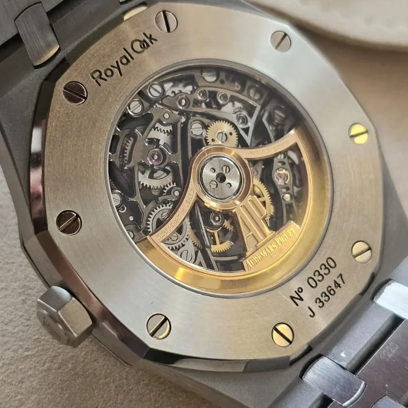 Thumb Royal Oak 41 Double Balance Wheel Openworked Stainless Steel