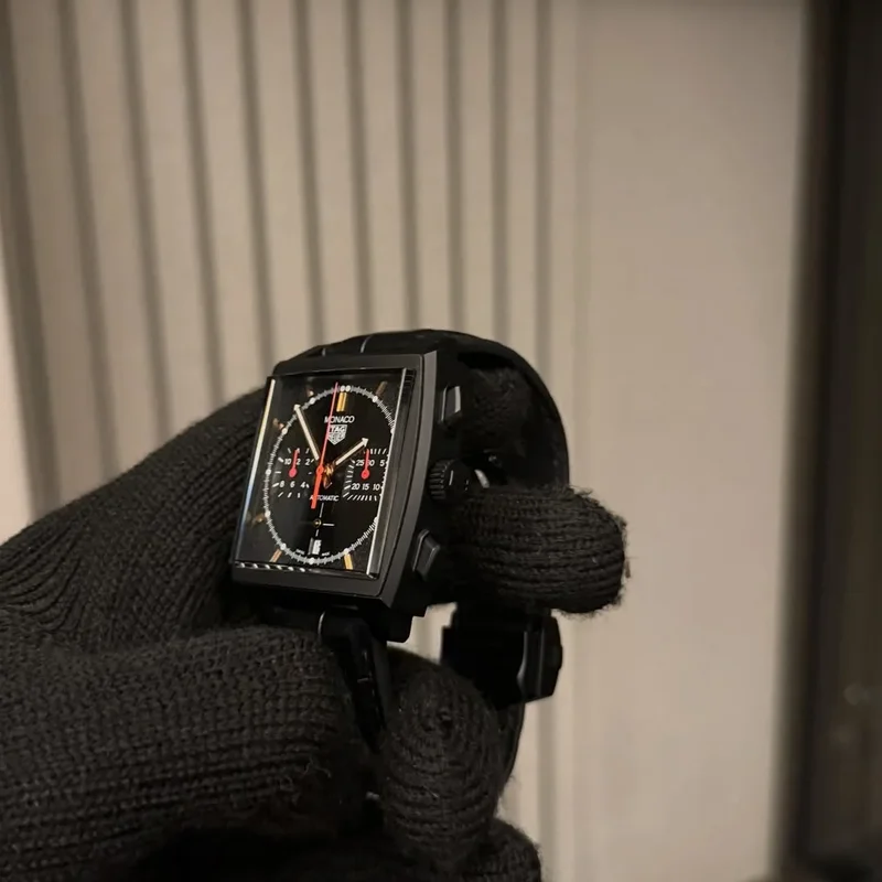Thumb Monaco Calibre Heuer 02 Titanium DLC / Black