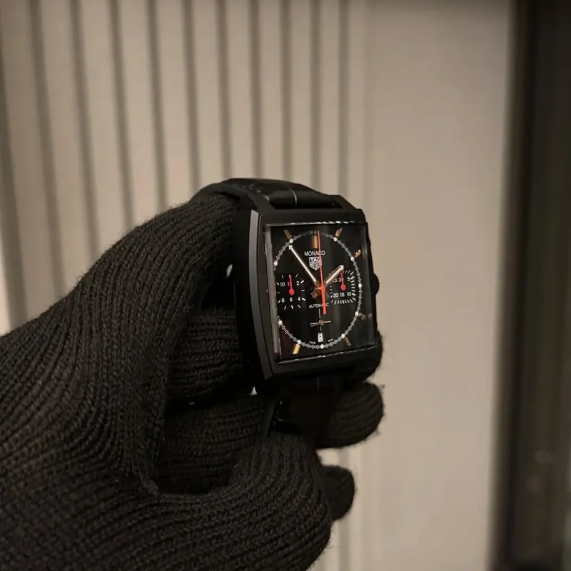 Thumb Monaco Calibre Heuer 02 Titanium DLC / Black
