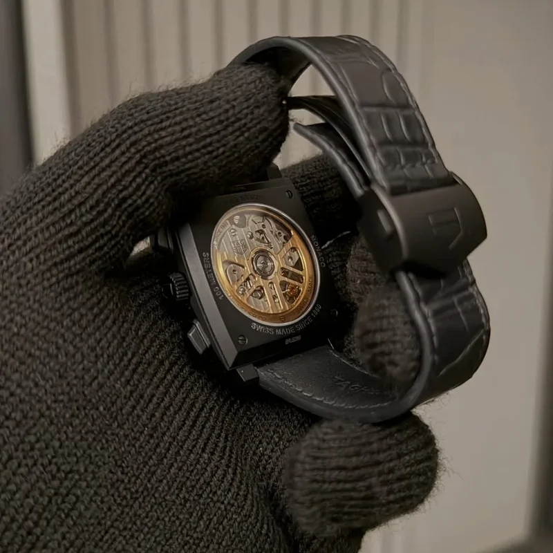 Thumb Monaco Calibre Heuer 02 Titanium DLC / Black