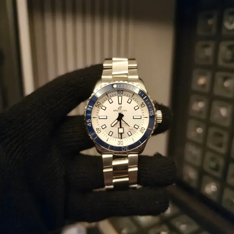 SuperOcean Automatic 42 Stainless Steel / White / Bracelet